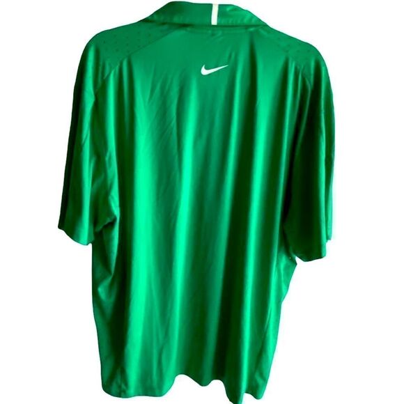 Nike Golf Men’s Sz XL Green Dri-fit Contrasting Mesh Breathable Panels Polo - Picture 3 of 4